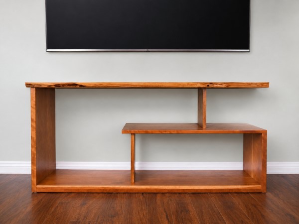 Live Edge Cantilever Entertainment Center
