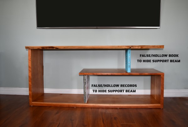 Live Edge Cantilever Entertainment Center