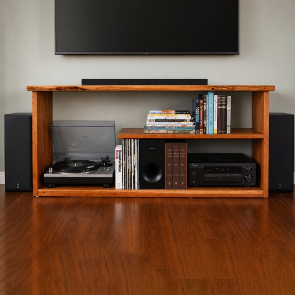 Live Edge Cantilever Entertainment Center