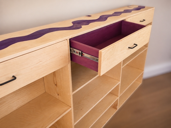 Wood Board Game Bookcase