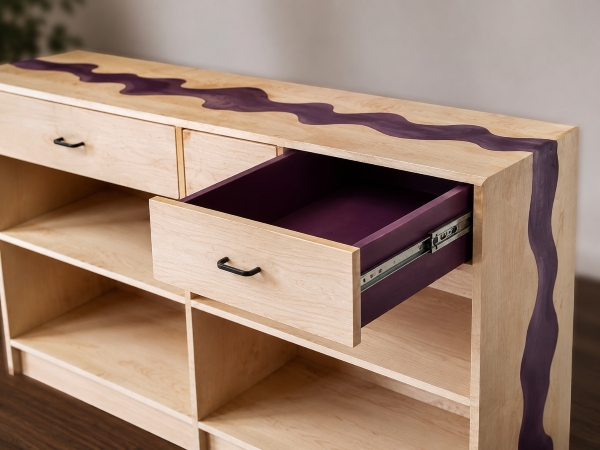 Wood Board Game Bookcase
